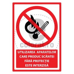 Utilizare Aparatelor Care Produc Scantei Fara Protectie Este Interzisa