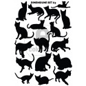 Sticker Decorativ Pisica - Set - 2018