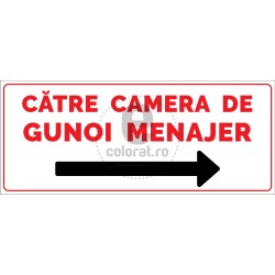 Catre Camera de Gunoi Menajer