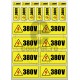 Sticker Atentie Tensiune 380 V - Set 23 Bucati 1.5x3 2.5x5 5x10 cm